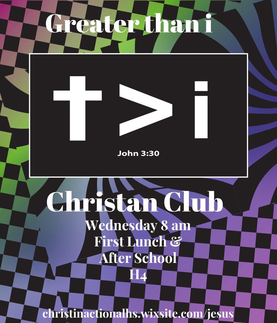 Greater Than I Christian Club Spotlight